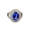 Estate, Ring, Tanzanite, Diamond, 18k, Alaska Mint, Sz 6.5, 073967, $5750
