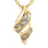 This gold quartz necklace is a stunning piece to add to your collection