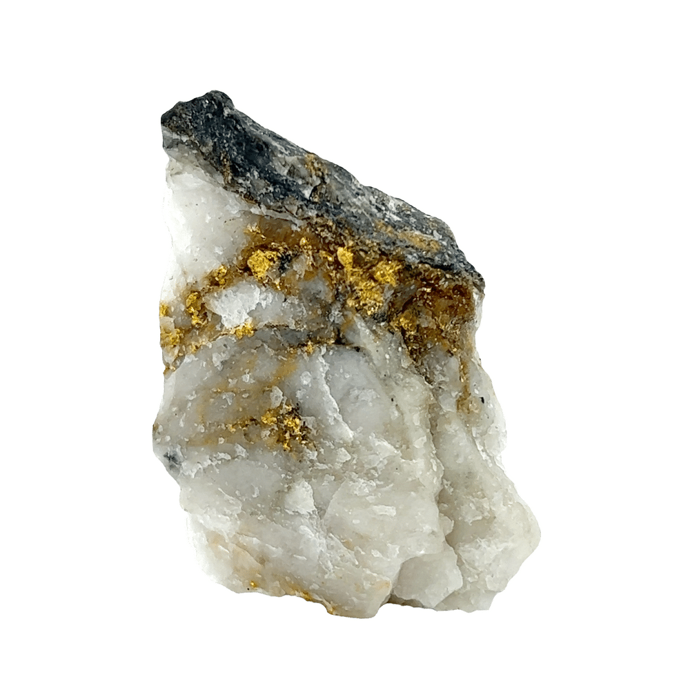 29.1 Gram, Natural Gold & Quartz, Specimen, Alaska Mint