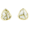 Gold Quartz Earrings