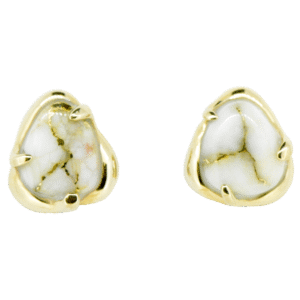 Gold Quartz Earrings