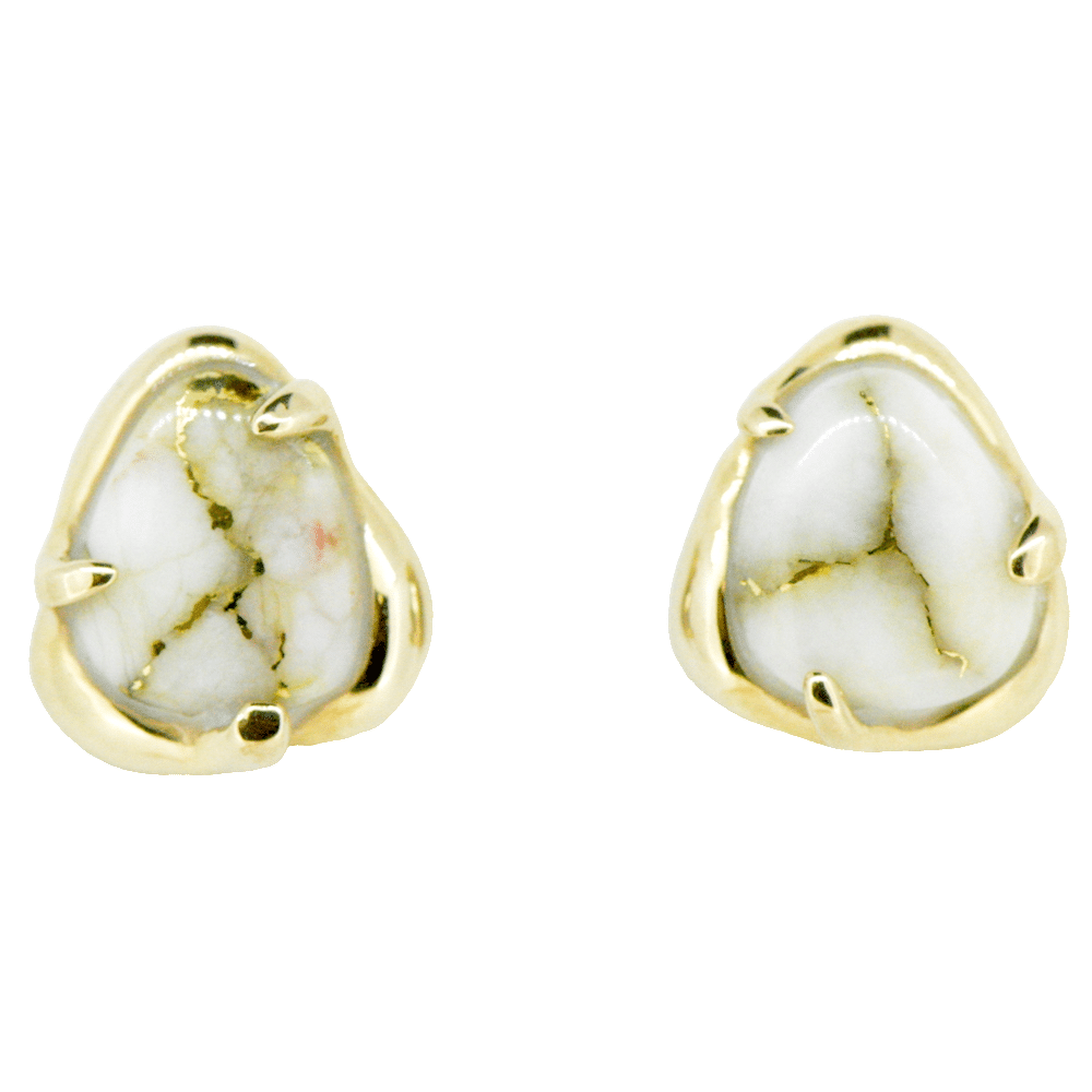 Gold Quartz Earrings
