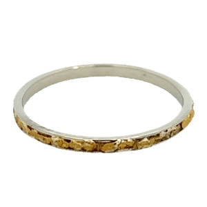 Mens, 2m, White Gold, Nugget Ring, Alaska Mint