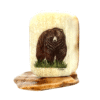 Bear Scrimshaw Artwork Fossil Ivory, Alaska Mint
