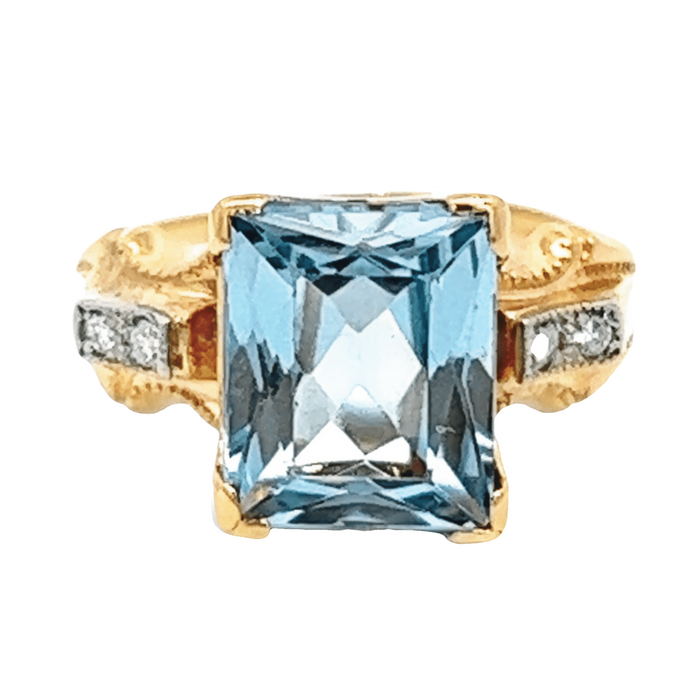 Synthetic Spinel Estate Ring, Alaska Mint