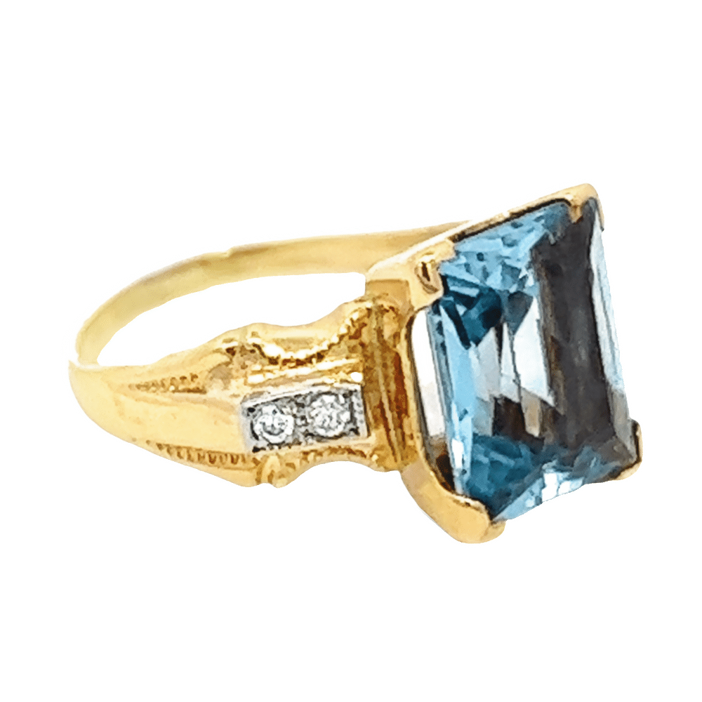 Synthetic Spinel Estate Ring, Alaska Mint