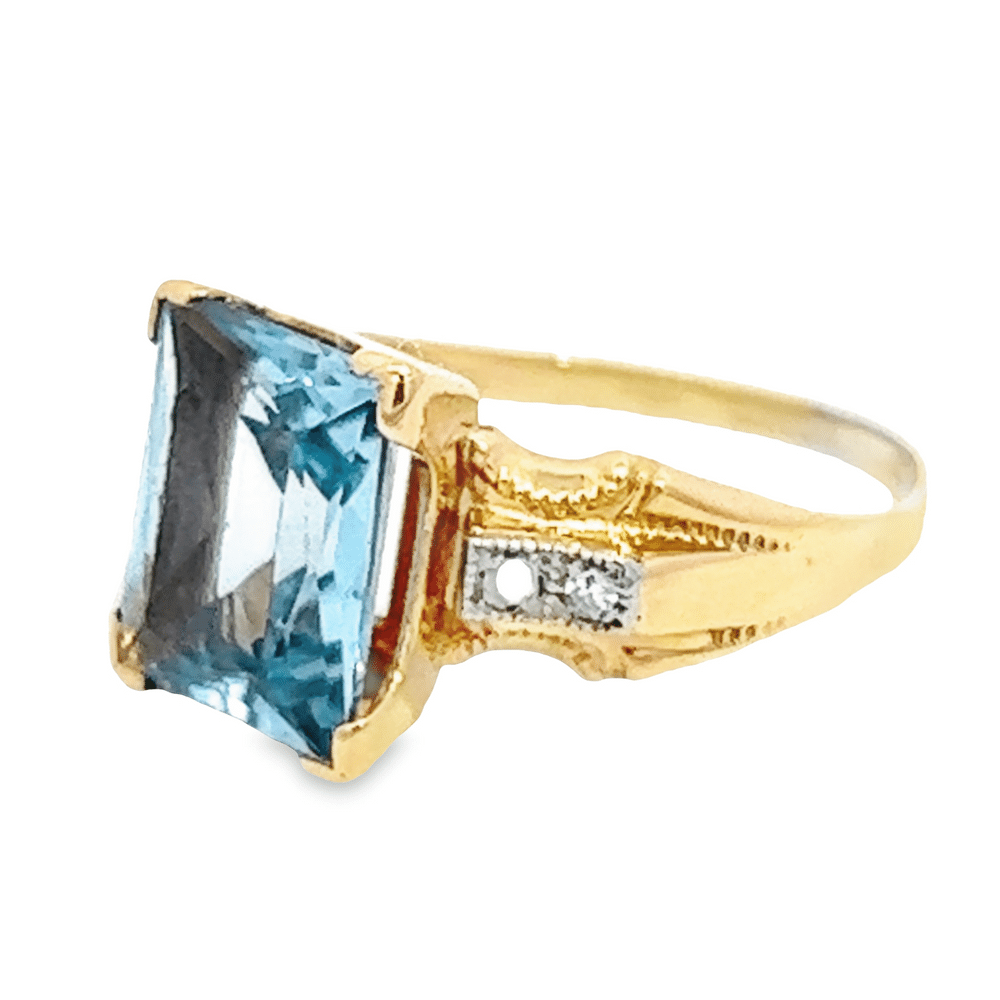 Synthetic Spinel Estate Ring, Alaska Mint