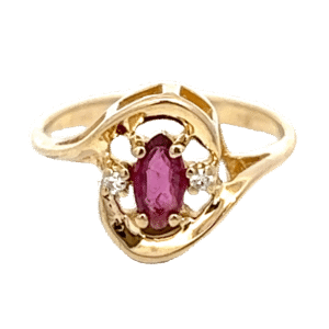 Ruby & Diamond Estate Ring, Alaska Mint