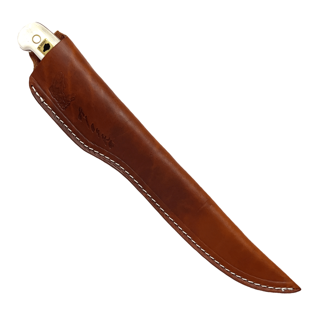 13" Moose Antler Handle Fillet Knife, Alaska Mint