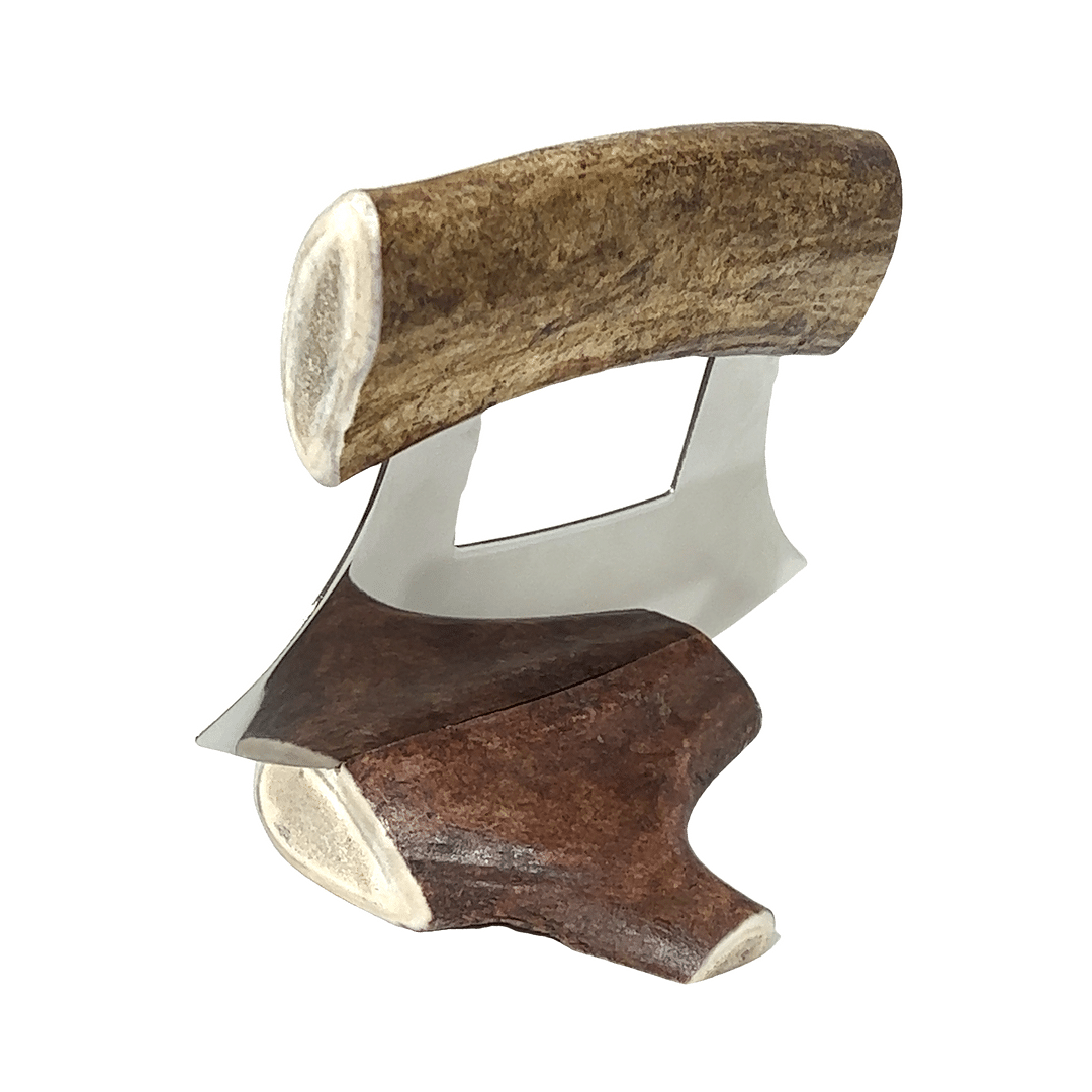 Caribou Antler Ulu Knife, Alaska Mint