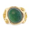 Men's Jade & Gold Nugget Ring, Alaska Mint