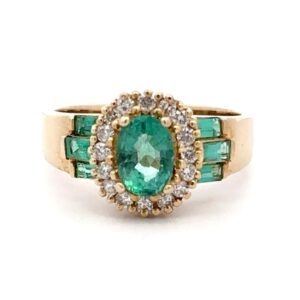 Emerald & Diamond Ring 075618