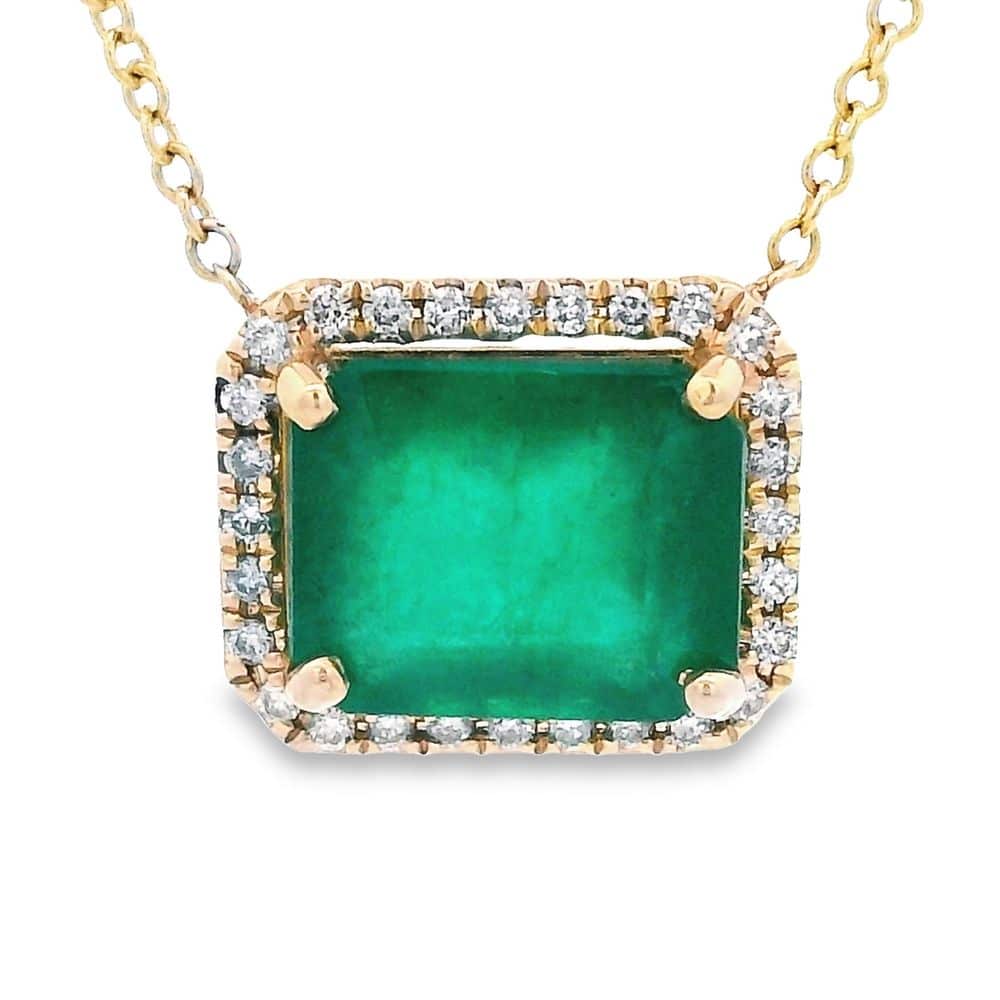 2.76ct Emerald Pendant with Diamonds, Alaska Mint