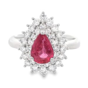 Ruby Platinum Ring GIA Certified, Alaska Mint