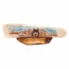 Wolf Landscape Scrimshaw Artwork Fossil Ivory, Alaska Mint
