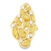 Gold Nugget & Diamond Ladies Ring, Alaska Mint