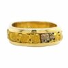 Platinum & Gold Nugget Men's Ring, Alaska Mint