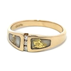 Ladies Gold Quartz & Diamond Ring RL1057DQ