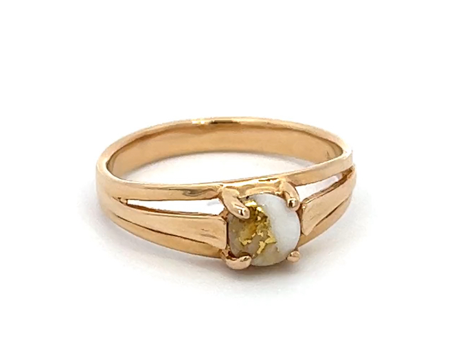 Ladies Gold Quartz Ring RL787Q