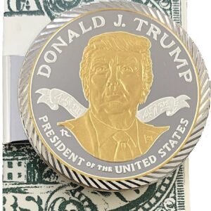 Money Clip with 1 oz. President Trump Medallion