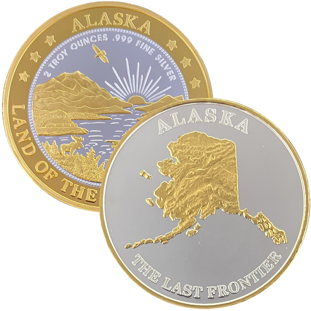 2026 Alaska Map Medallion - Image 2