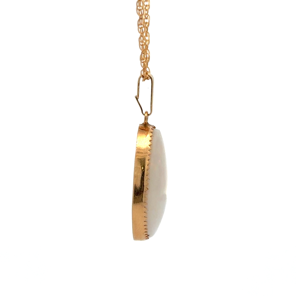 Estate 9 Carat Opal Pendant 076539 - Image 3