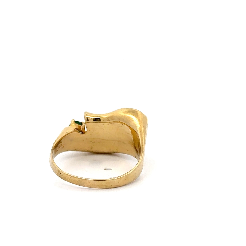 Estate Lady's Emerald & Diamond Ring 073971 - Image 4