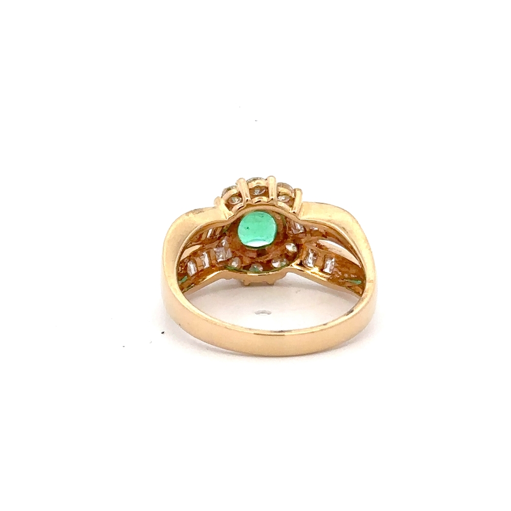 Estate Lady's Emerald & Diamond Ring 076492 - Image 4