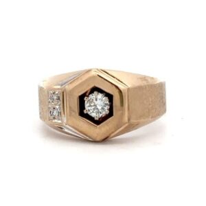 Estate Men's Gold & Diamond Ring 078023
