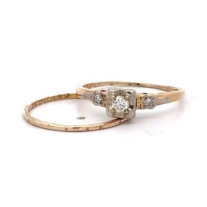 Vintage Diamond Wedding Set 090106
