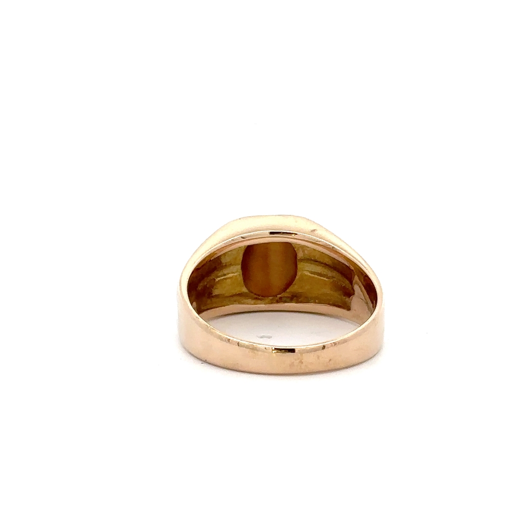 Estate Men's Nugget & Tiger Eye Ring 090504 - Image 4