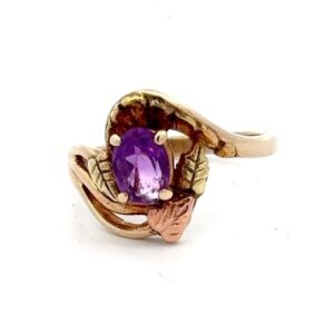 Estate Custom Amethyst Ring 071179