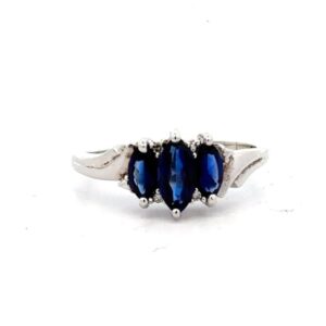 Estate Synthetic Sapphire Ring