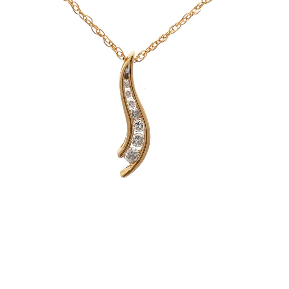 Estate Diamond Pendant 071685