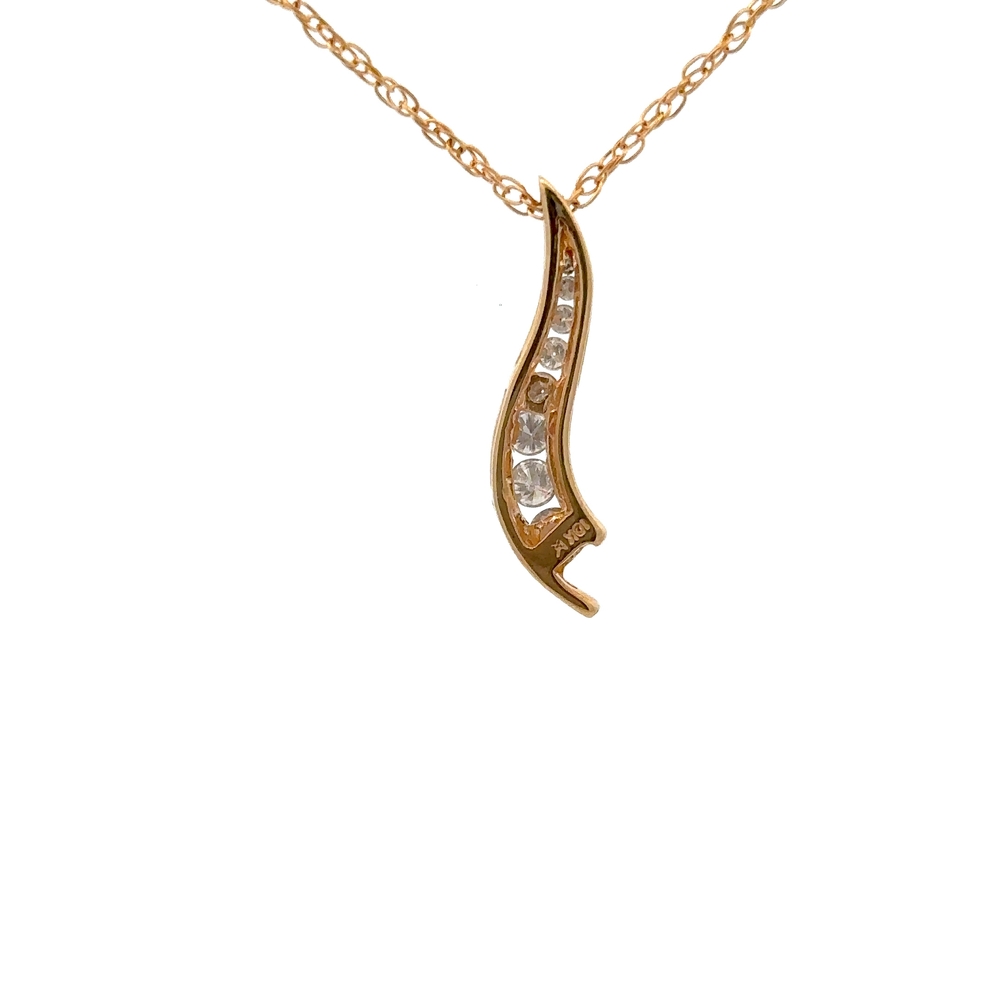 Estate Diamond Pendant 071685 - Image 2