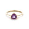Estate Lady's Amethyst Solitaire Ring 071931