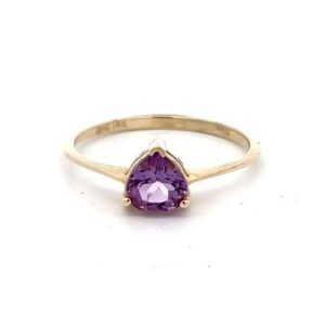 Estate Lady's Amethyst Solitaire Ring 071931
