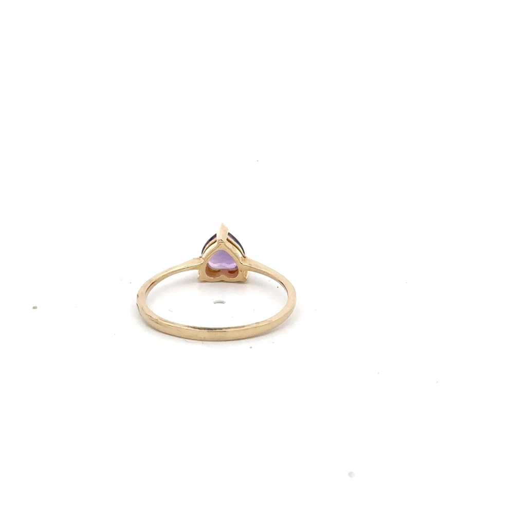 Estate Lady's Amethyst Solitaire Ring 071931 - Image 2