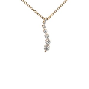 Estate White Topaz Pendant 075829