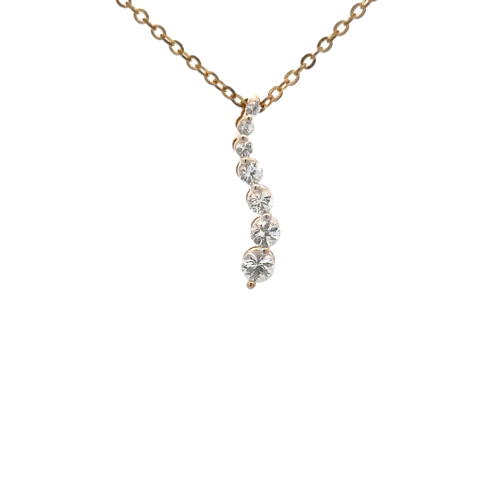 Estate White Topaz Pendant 075829