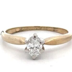 Estate Diamond Solitaire Ring 075878