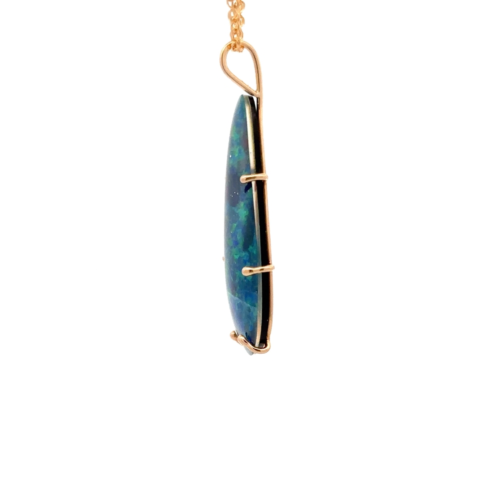 Estate Lab Grown Opal Pendant 078036 - Image 4
