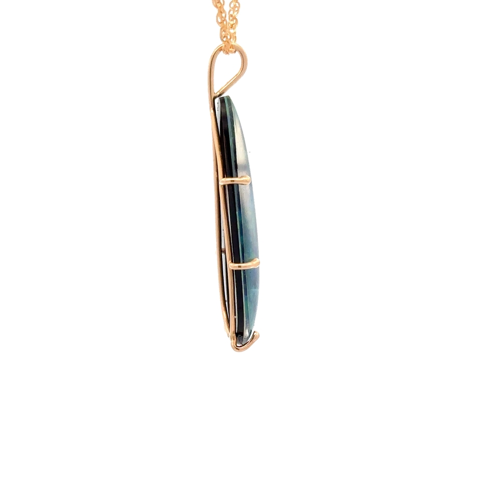 Estate Lab Grown Opal Pendant 078036 - Image 2