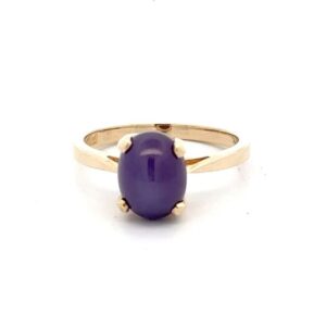 Estate Lady's Synthetic Star Sapphire Ring 090425