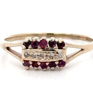 Estate Ruby & Diamond Ring 090667
