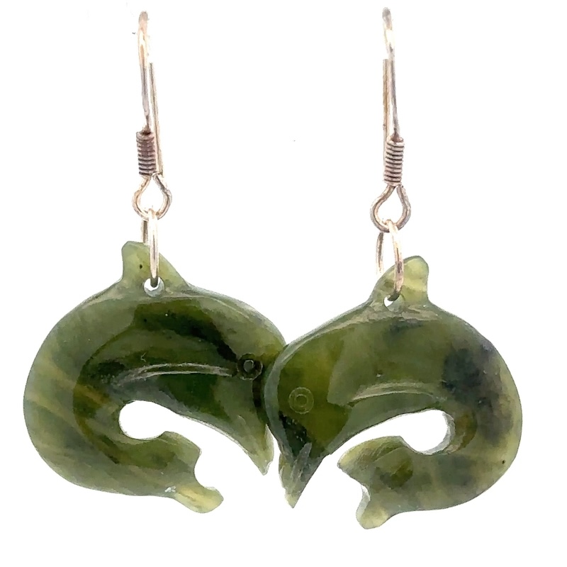 Dolphin Jade Earrings JDOE