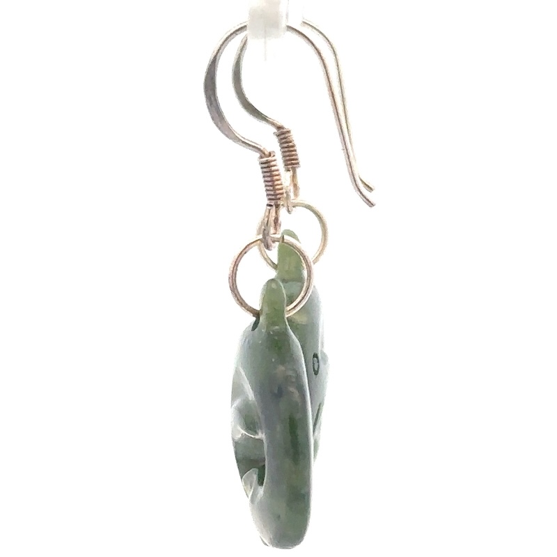 Dolphin Jade Earrings JDOE - Image 2