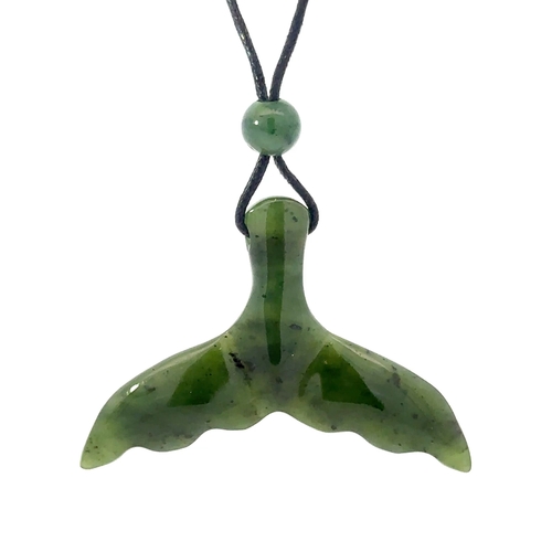 Jade Whale Tail Pendant PWT2 - Image 2