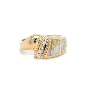 Gold Quartz Ladies Ring RLDL97D10Q