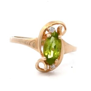 Ladies Estate Peridot Ring 090133
